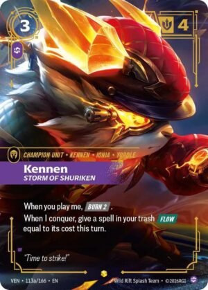 Kennen,-Storm-of-Shuriken-(Alternate-Art) Kennen, Storm of Shuriken (Alternate Art) - 113a/166