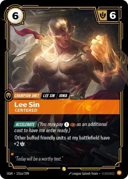 Lee Sin - Centered (Alternate Art) - 151a/298